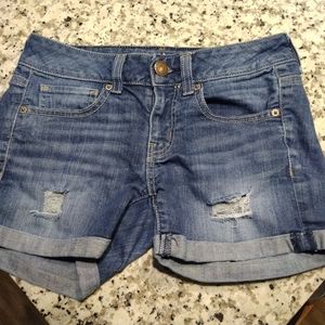 American Eagle Women's Stretch Ripped Shorts